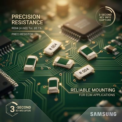 Application reference for 2.0mm × 1.25mm SMD 0805 100mΩ resistor in high precision current measurement circuit