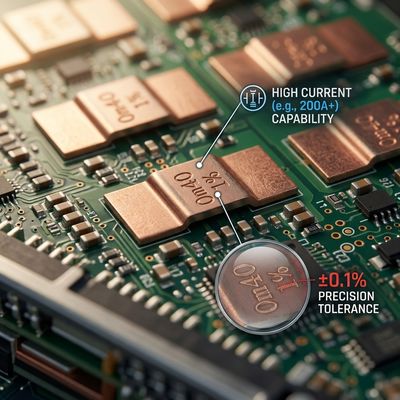Application reference for 0.0005Ω 8W 1% Metal Shunt Chip Resistor in precision current sensing circuit