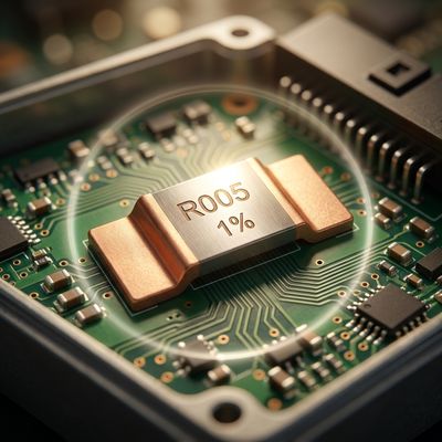 Application reference of 3920 0.003R (3m Ohm) 5W ±1% ESR39F5WR003F02G Metal Shunt Chip Resistor for high current sensing applications