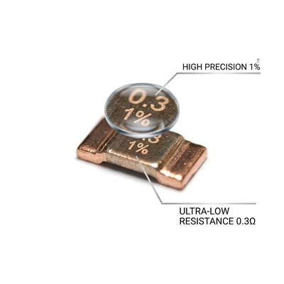 Application reference: Ellon ESR25F5WR002F04G 2512 Metal Shunt Chip Resistor with 0.002Ω ultra-low resistance in circuit implementation
