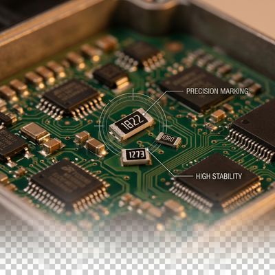 Application reference showing CRH2512F33R0E04Z 33Ω 2W High Power Thick Film Chip Resistor in circuit board implementation