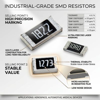 Application reference showing 1206 300kΩ 0.5W High Power Thick Film Chip Resistor with ±1% tolerance in industrial setting